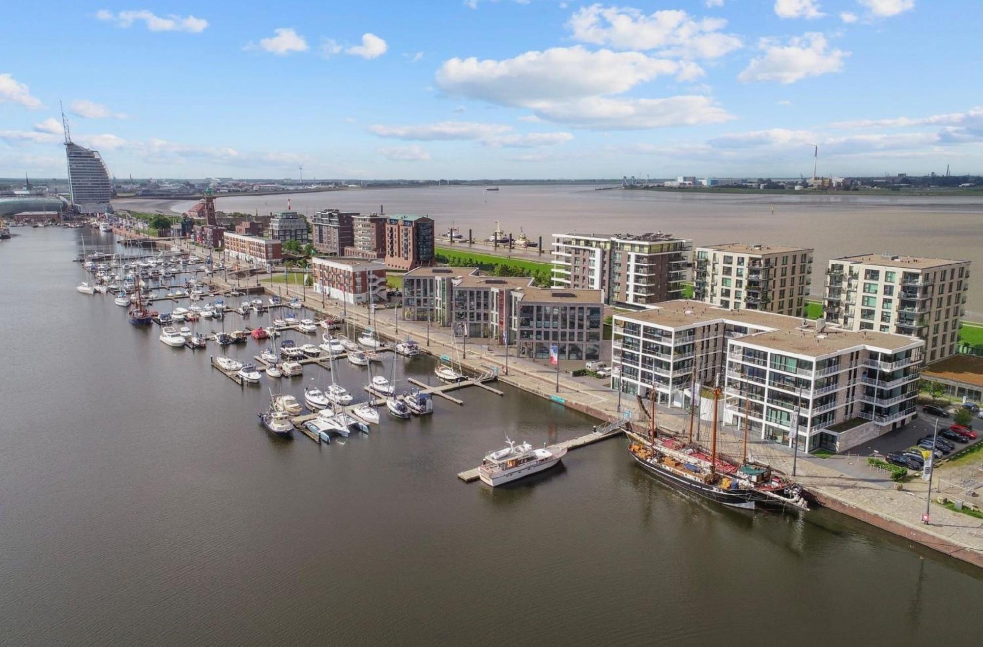 Bootshaus Am Neuen Hafen Apartman Bremerhaven Kültér fotó